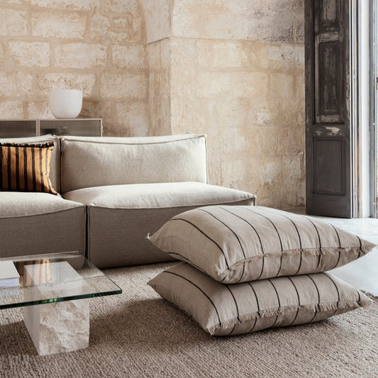 Calm Cushion - Camel/Black by fermLIVING