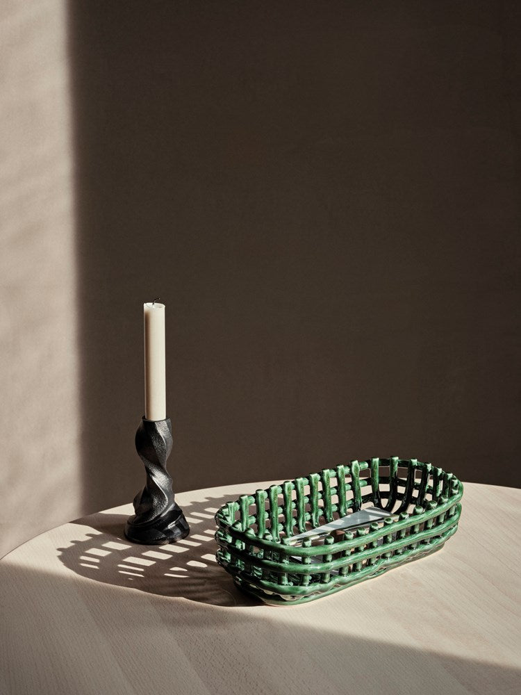 Ceramic Basket - Oval by ferm LIVING