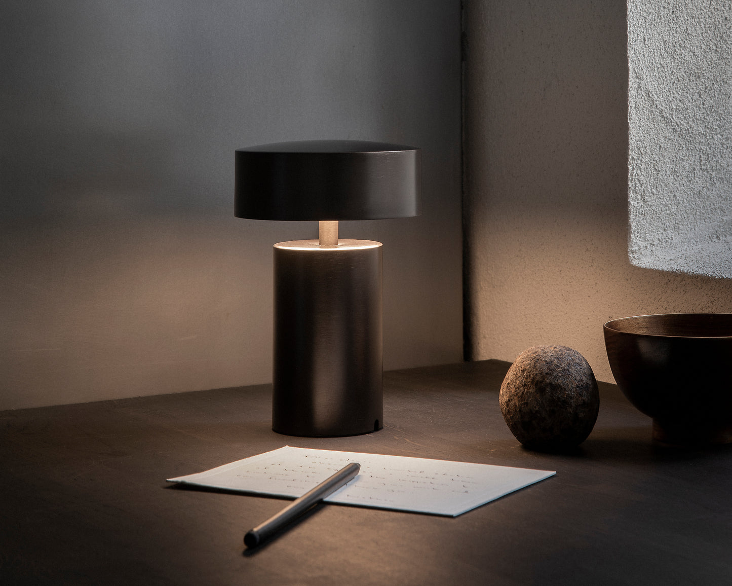 Column Table Lamp, Portable