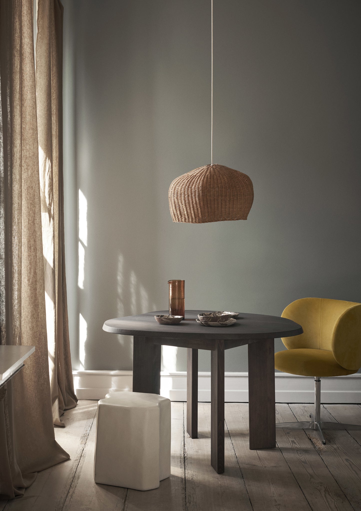 Staffa Stools Ivory by fermLIVNG