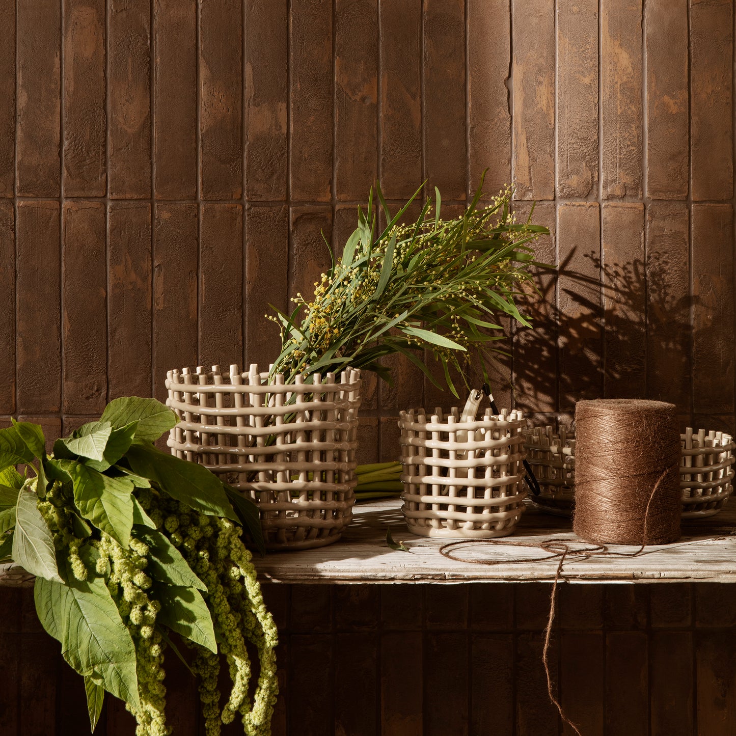 Ceramic Basket - Large by ferm LIVING