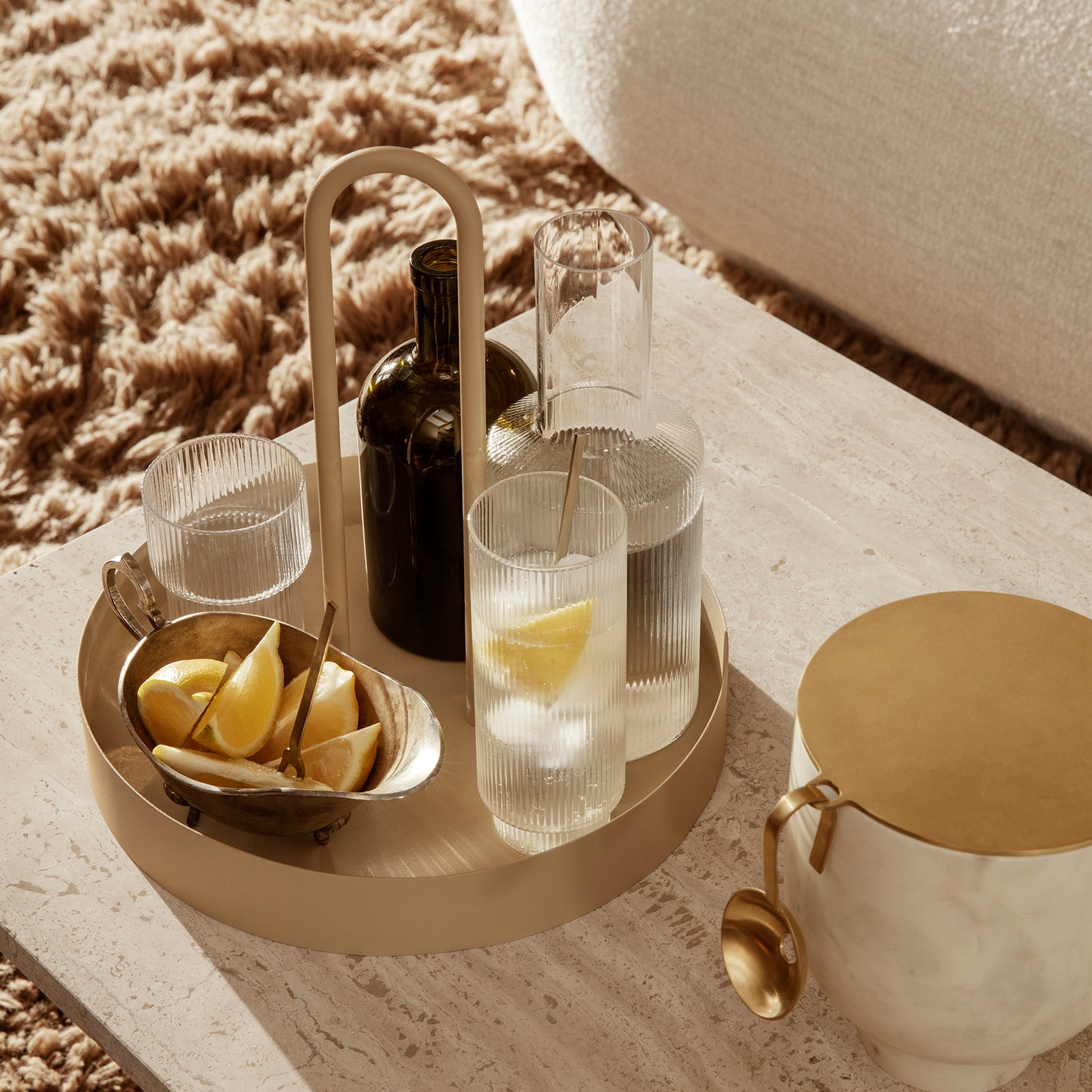 Ripple Long Drink Glasses (Set of 4) by ferm LIVING