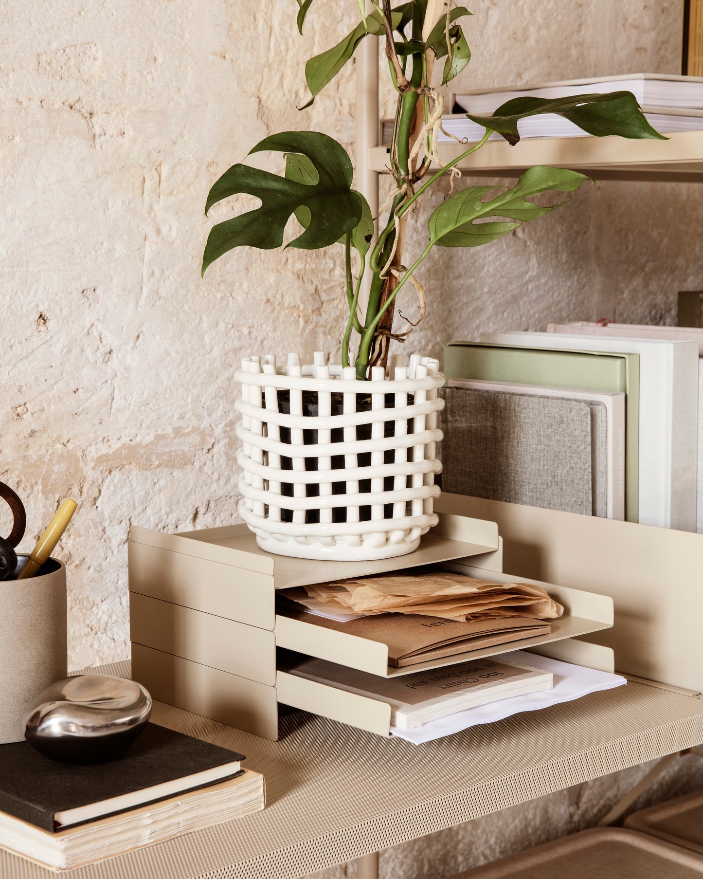 Ceramic Basket - Small by ferm LIVING