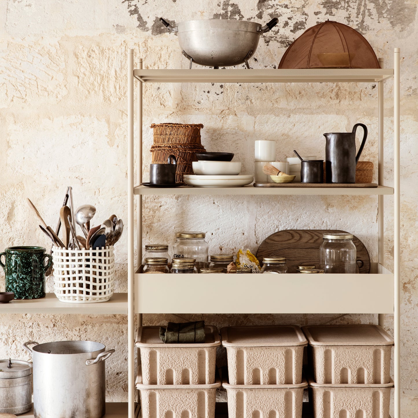 Ceramic Basket - Large by ferm LIVING