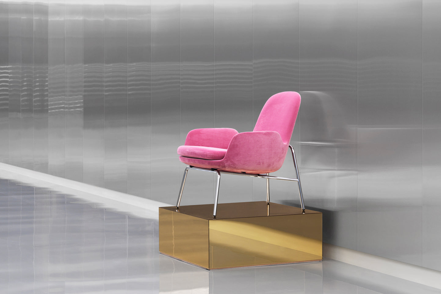 Era Lounge Chair Low, Steel by Normann Copenhagen