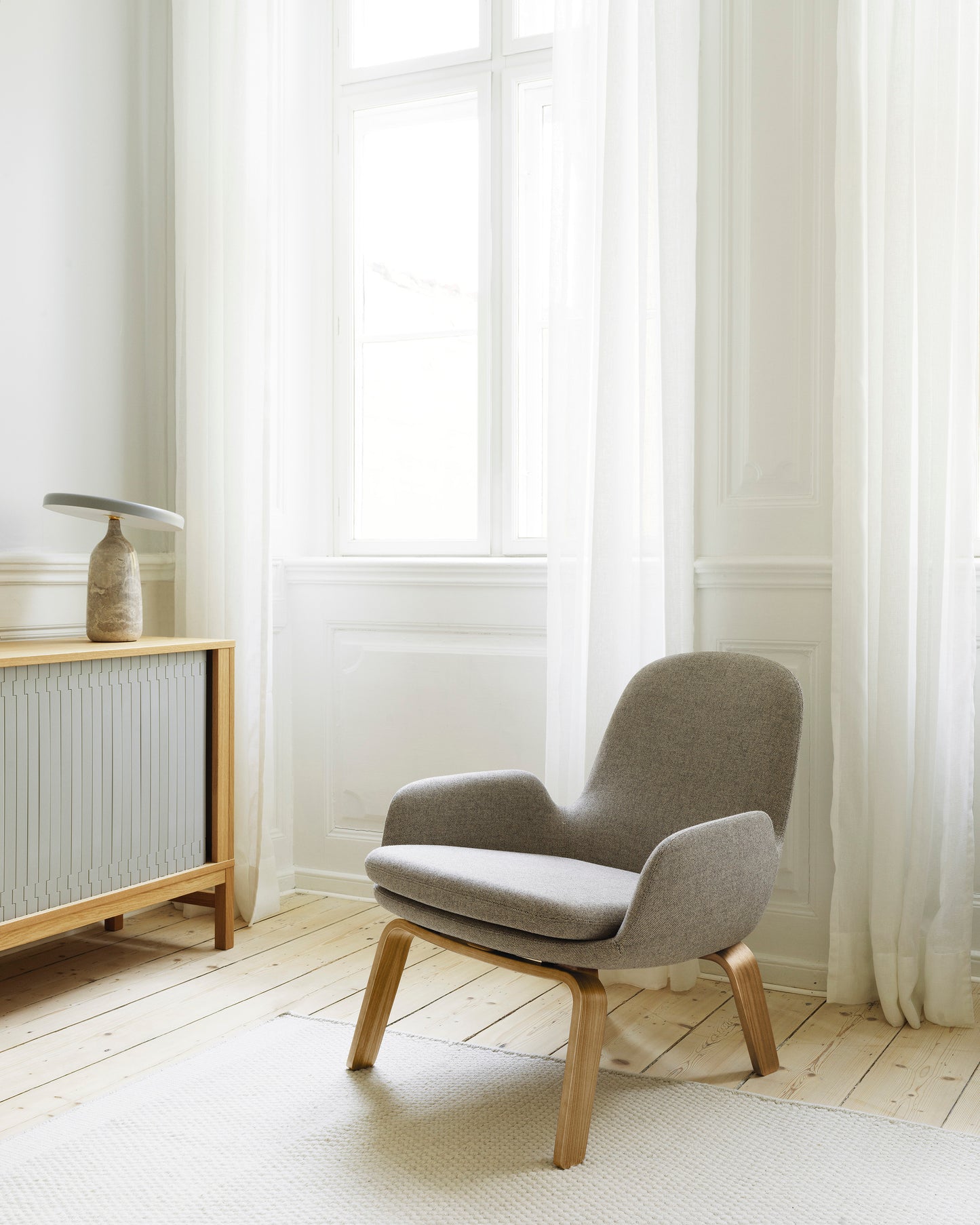 Era Lounge Chair Low, Black Oak by Normann Copenhagen