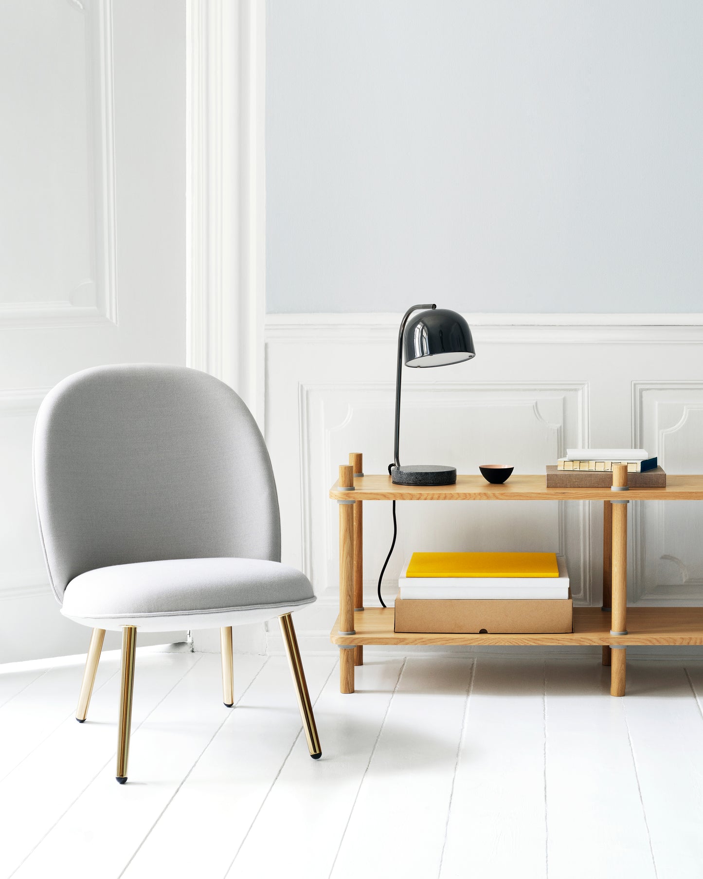 Ace Lounge Chair Black Metallic by Normann Copenhagen