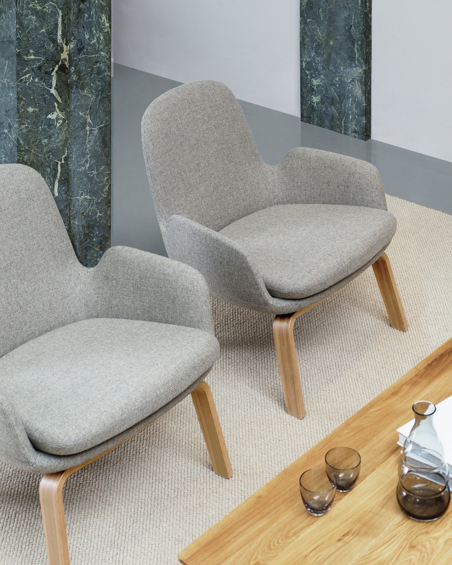 Era Lounge Chair Low, Walnut by Normann Copenhagen