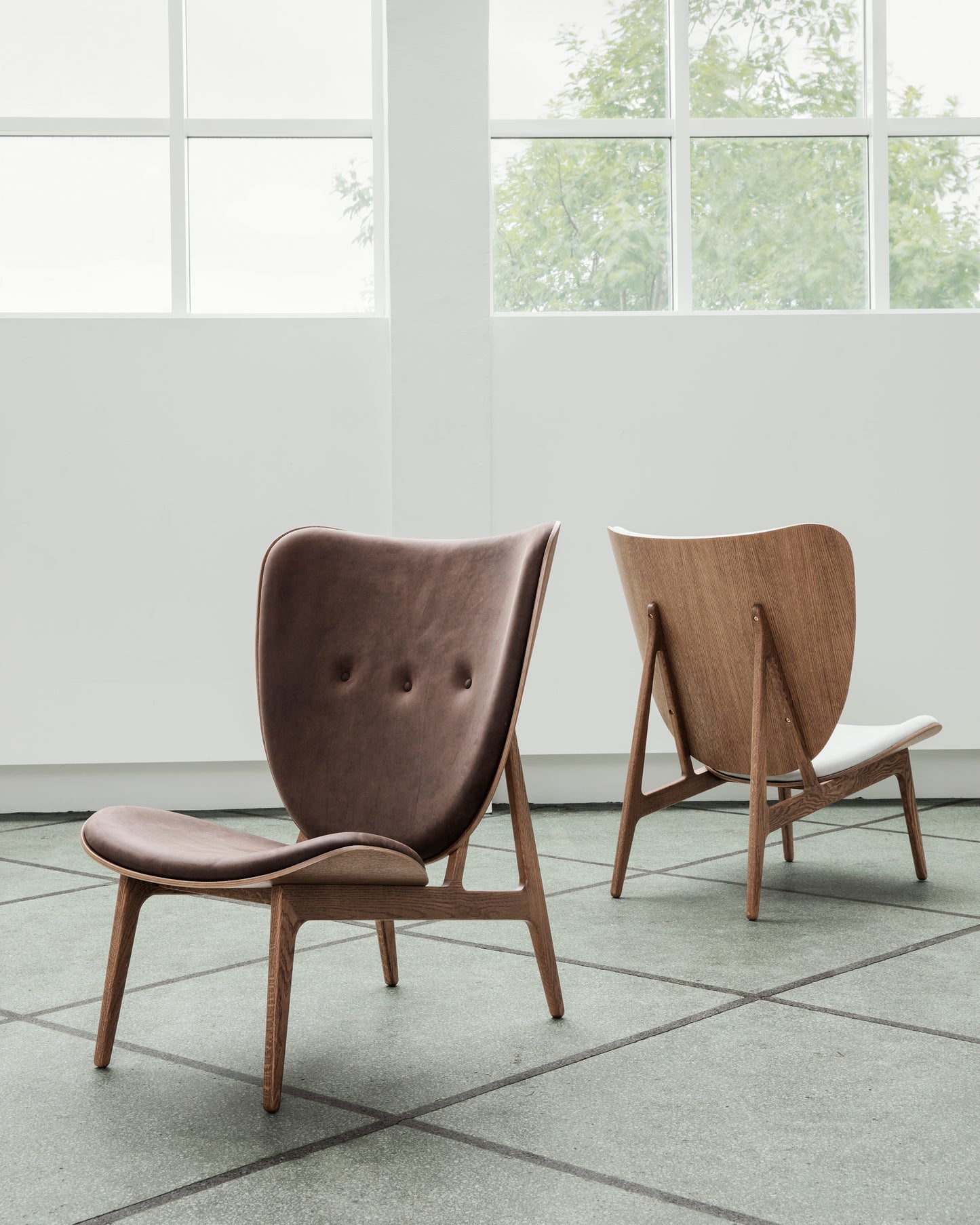 Elephant Lounge Chair & Stool Set by NORR11