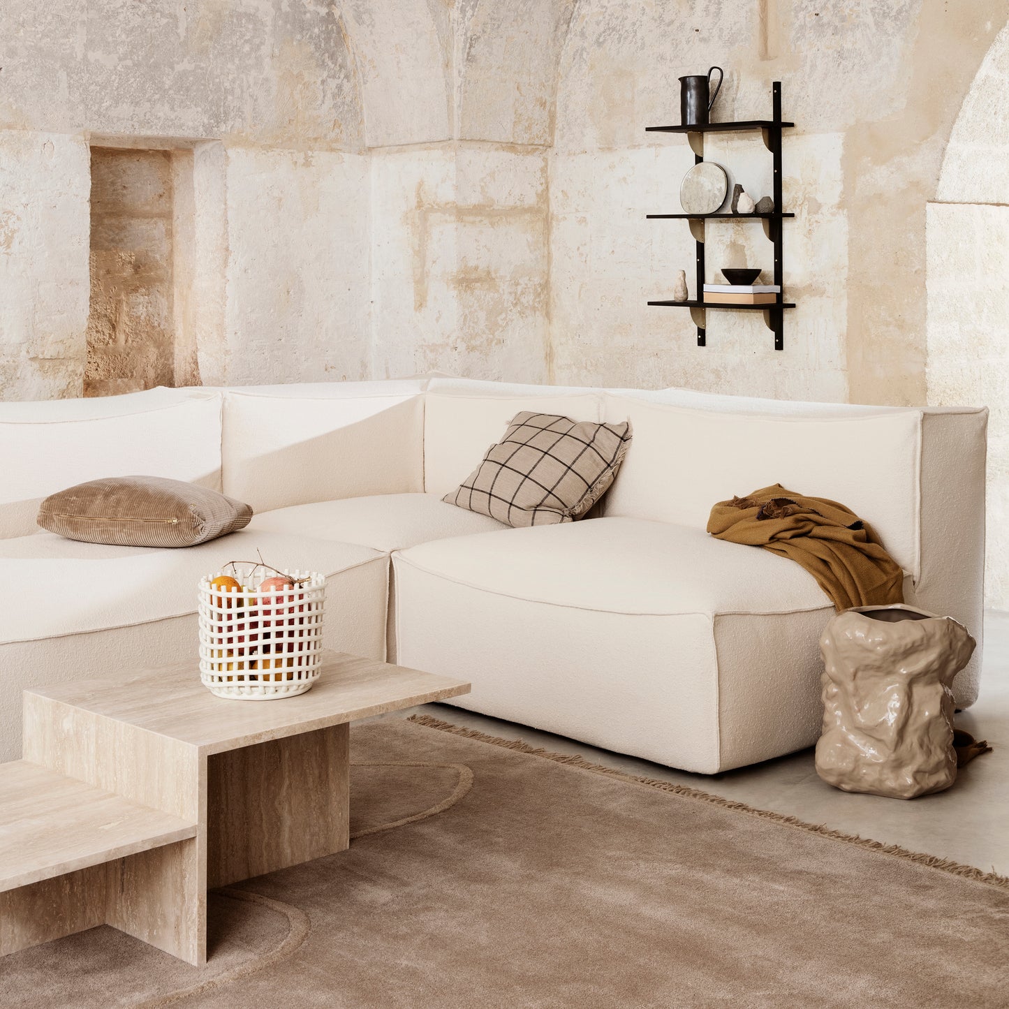 Ceramic Basket - Large by ferm LIVING
