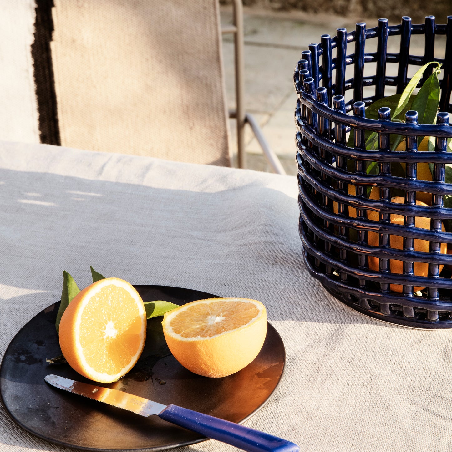 Ceramic Basket - Large by ferm LIVING