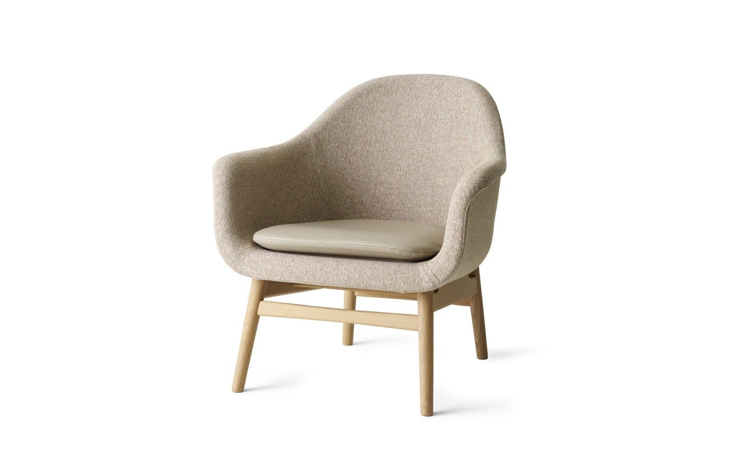 Harbour Lounge Chair, Wooden Base by Menu / Audo Copenhagen