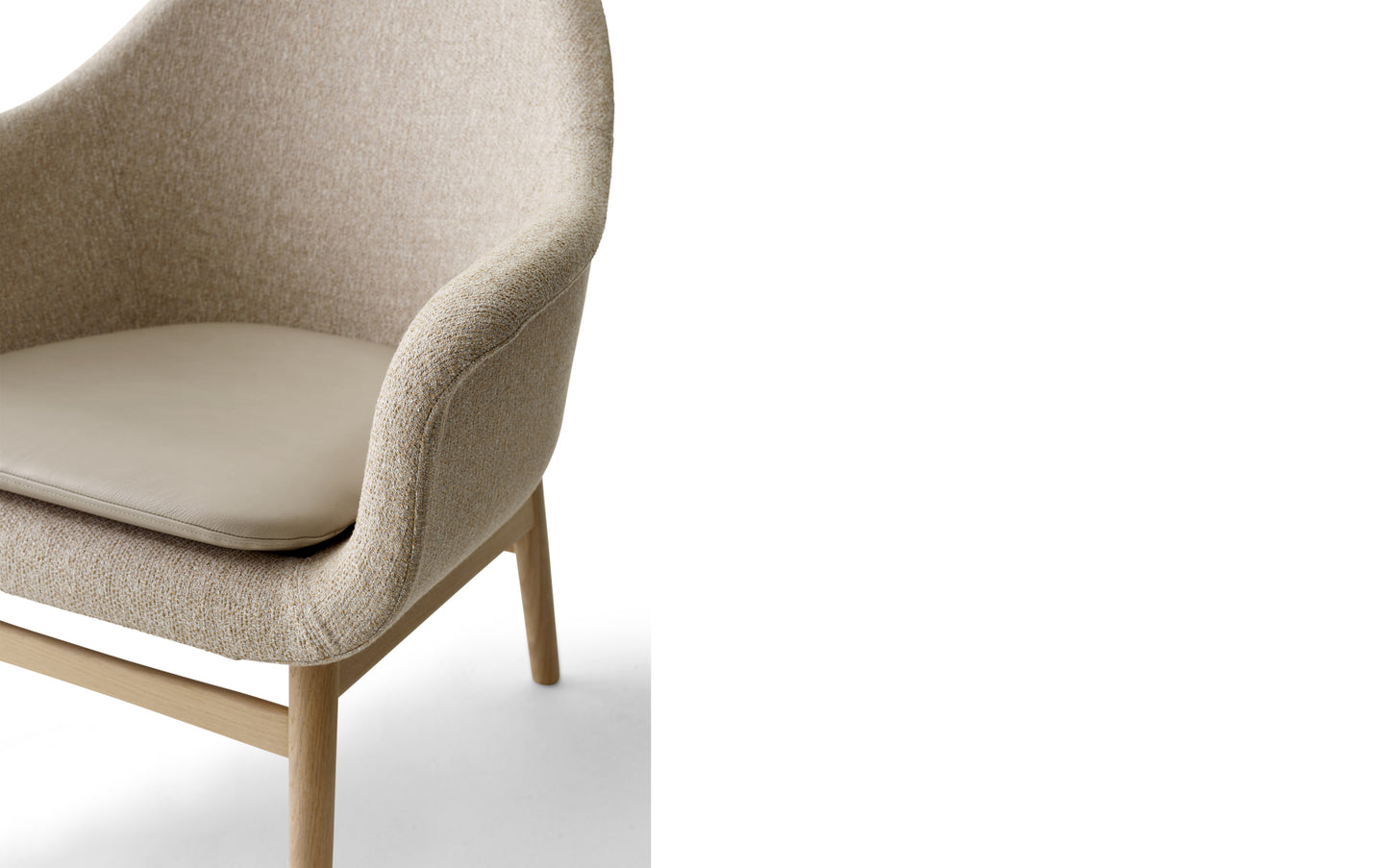 Harbour Lounge Chair, Wooden Base by Menu / Audo Copenhagen