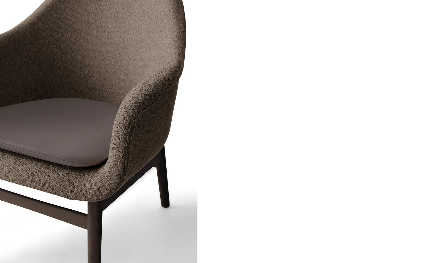 Harbour Lounge Chair, Wooden Base by Menu / Audo Copenhagen