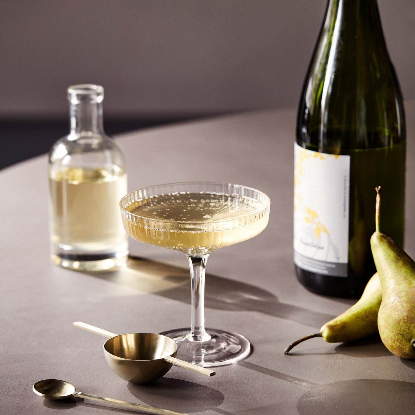 Ripple Champagne Saucers (Set of 2) by ferm LIVING