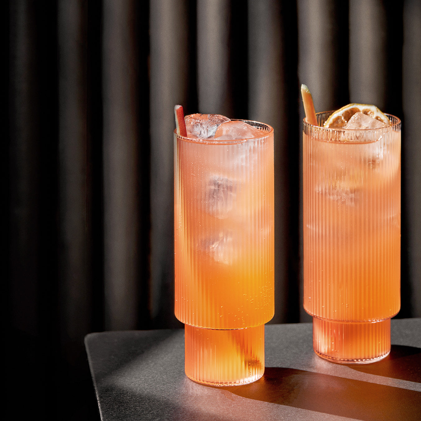 Ripple Long Drink Glasses (Set of 4) by ferm LIVING