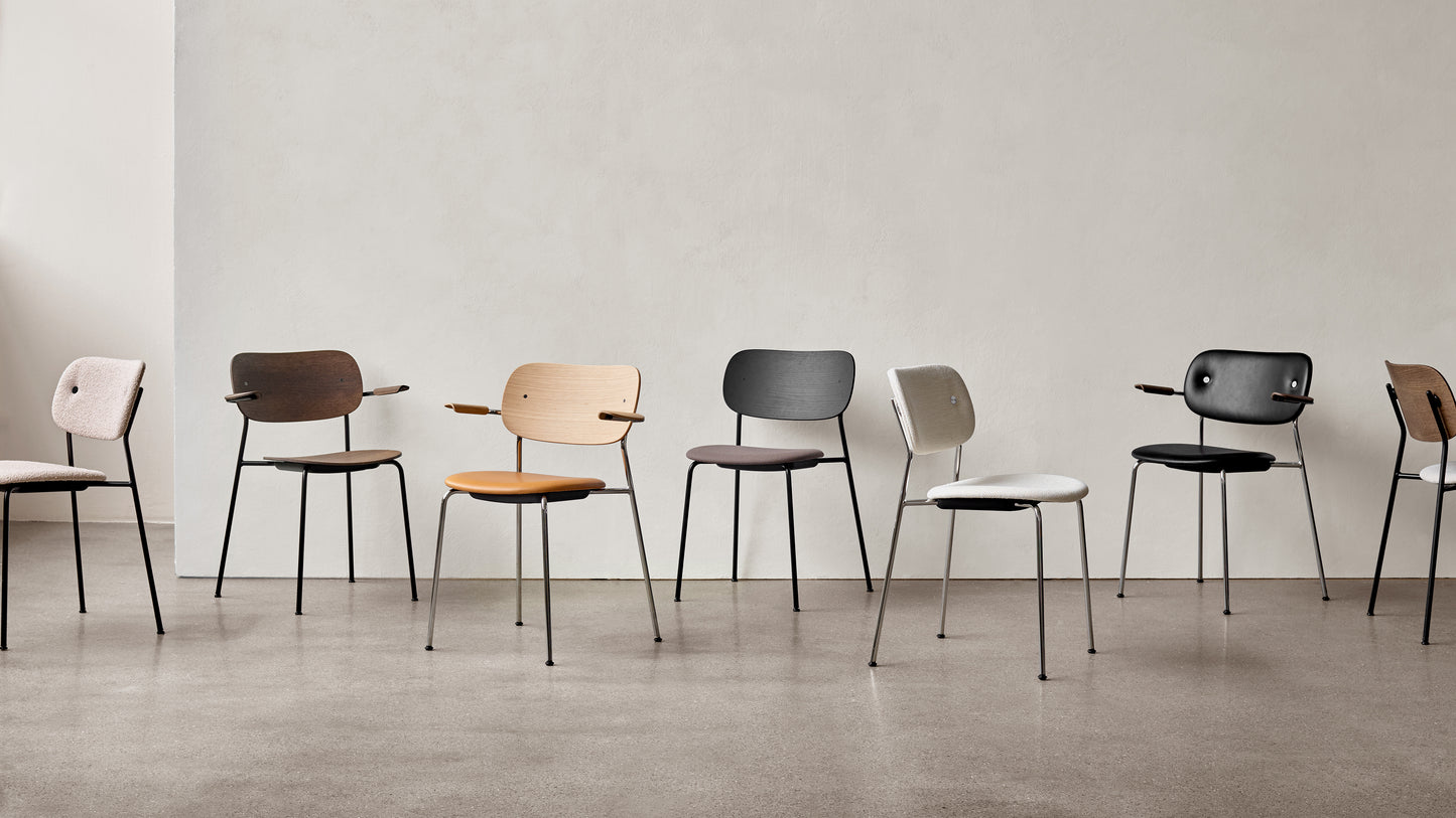 Co Chair - Upholstered Seat with Arms by Menu / Audo Copenhagen