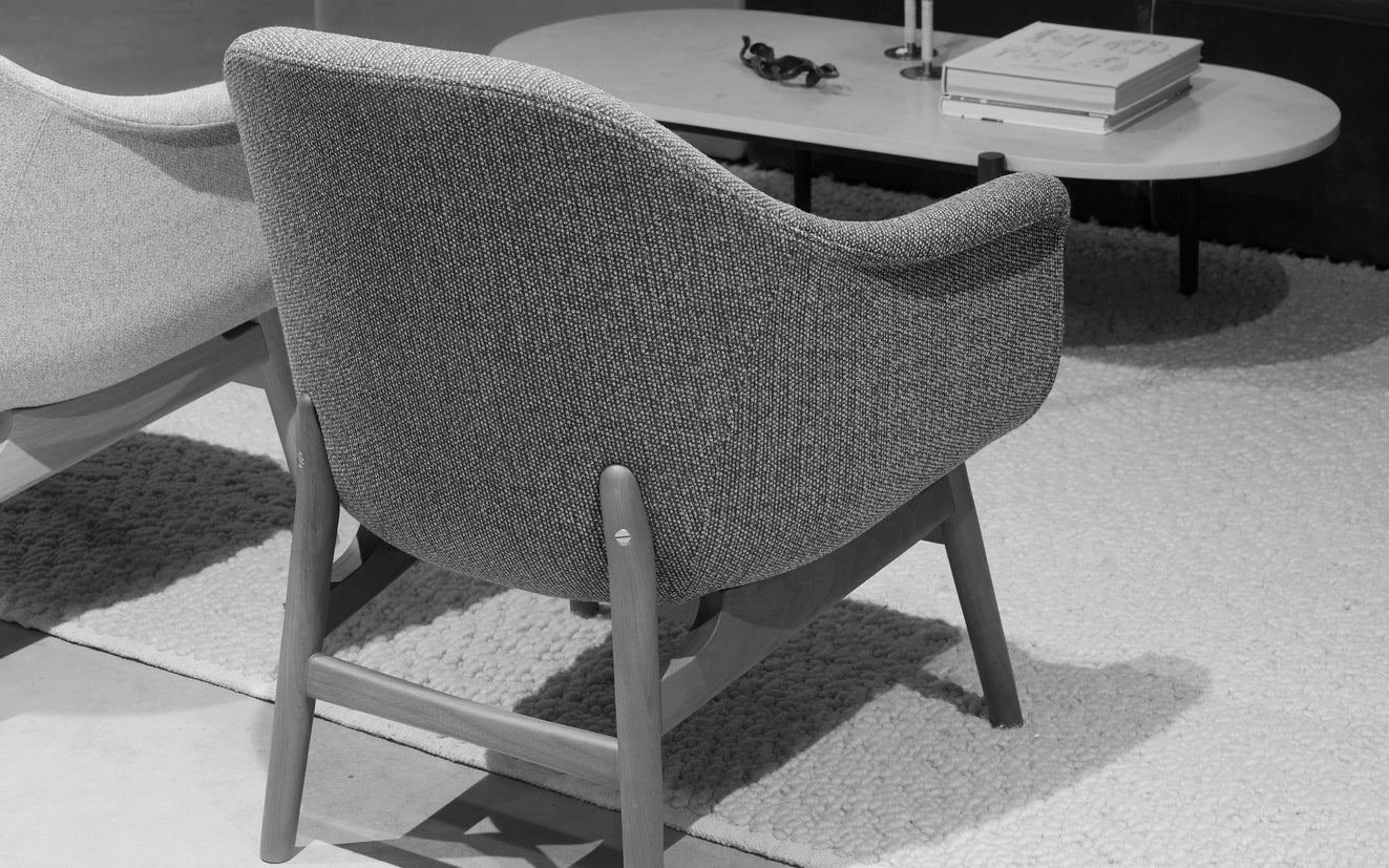 Harbour Lounge Chair, Wooden Base by Menu / Audo Copenhagen