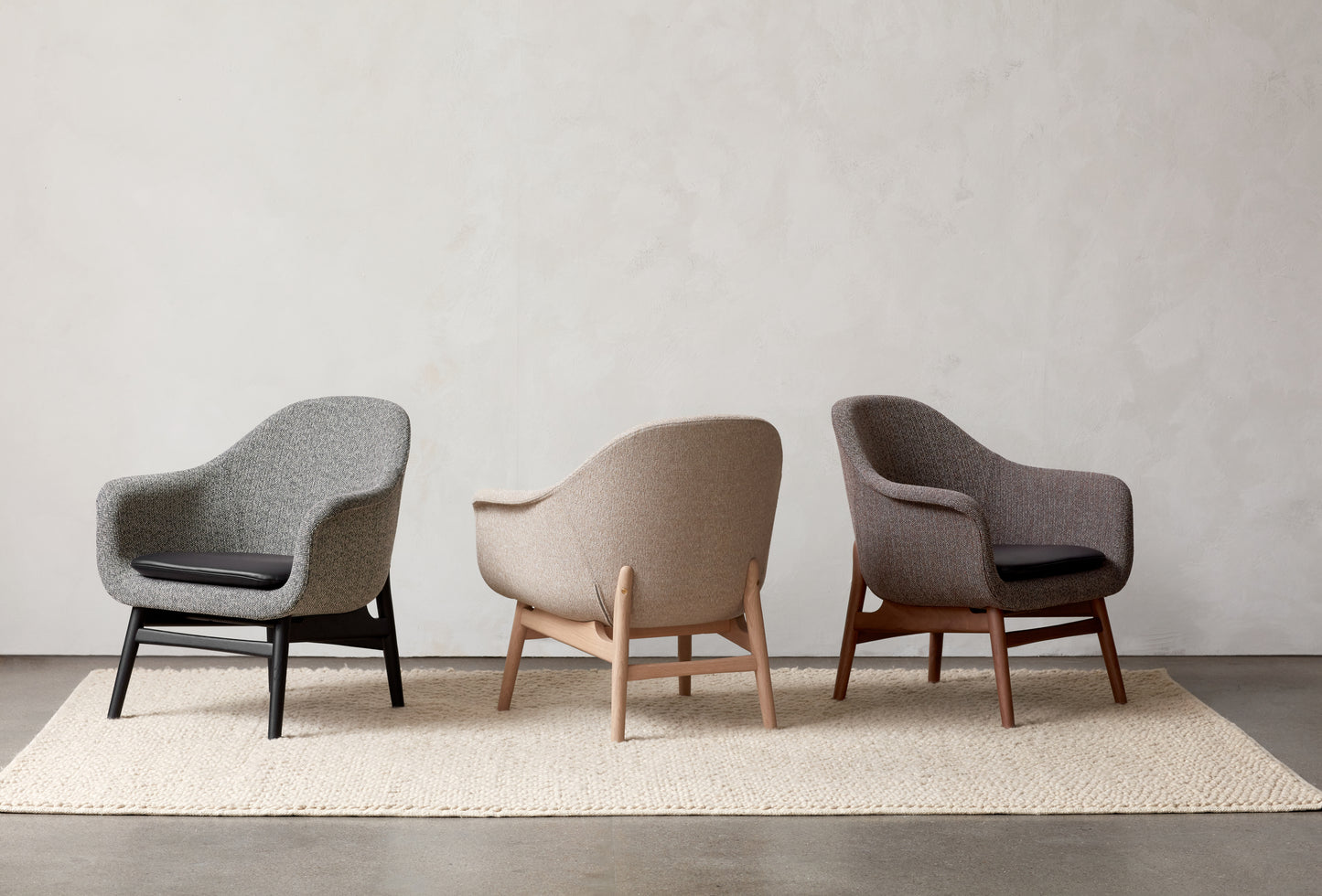 Harbour Lounge Chair, Wooden Base by Menu / Audo Copenhagen