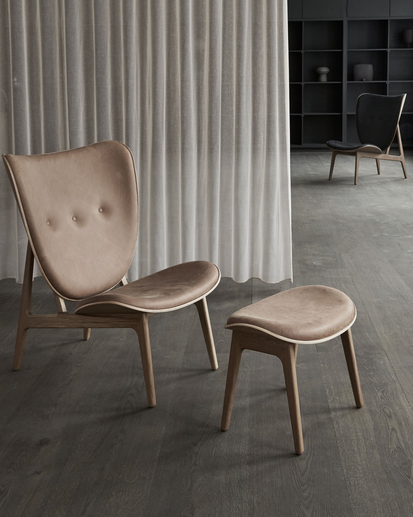 Elephant Lounge Chair & Stool Set by NORR11