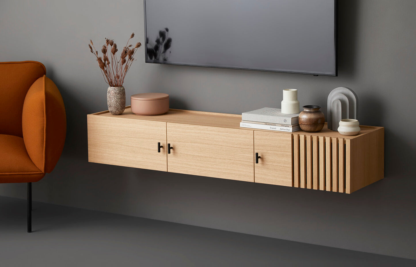 Array Low Sideboard (Wall Mounted) by Woud