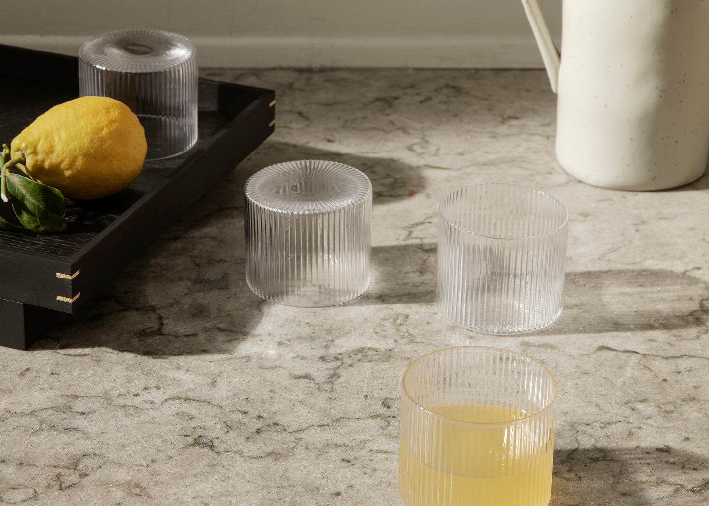 Ripple Low Glasses (Set of 4) by ferm LIVING