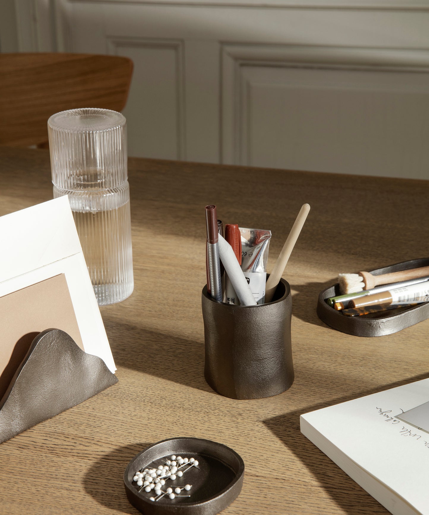 Ripple Carafe with Lid, Small by ferm LIVING (Set of 2)
