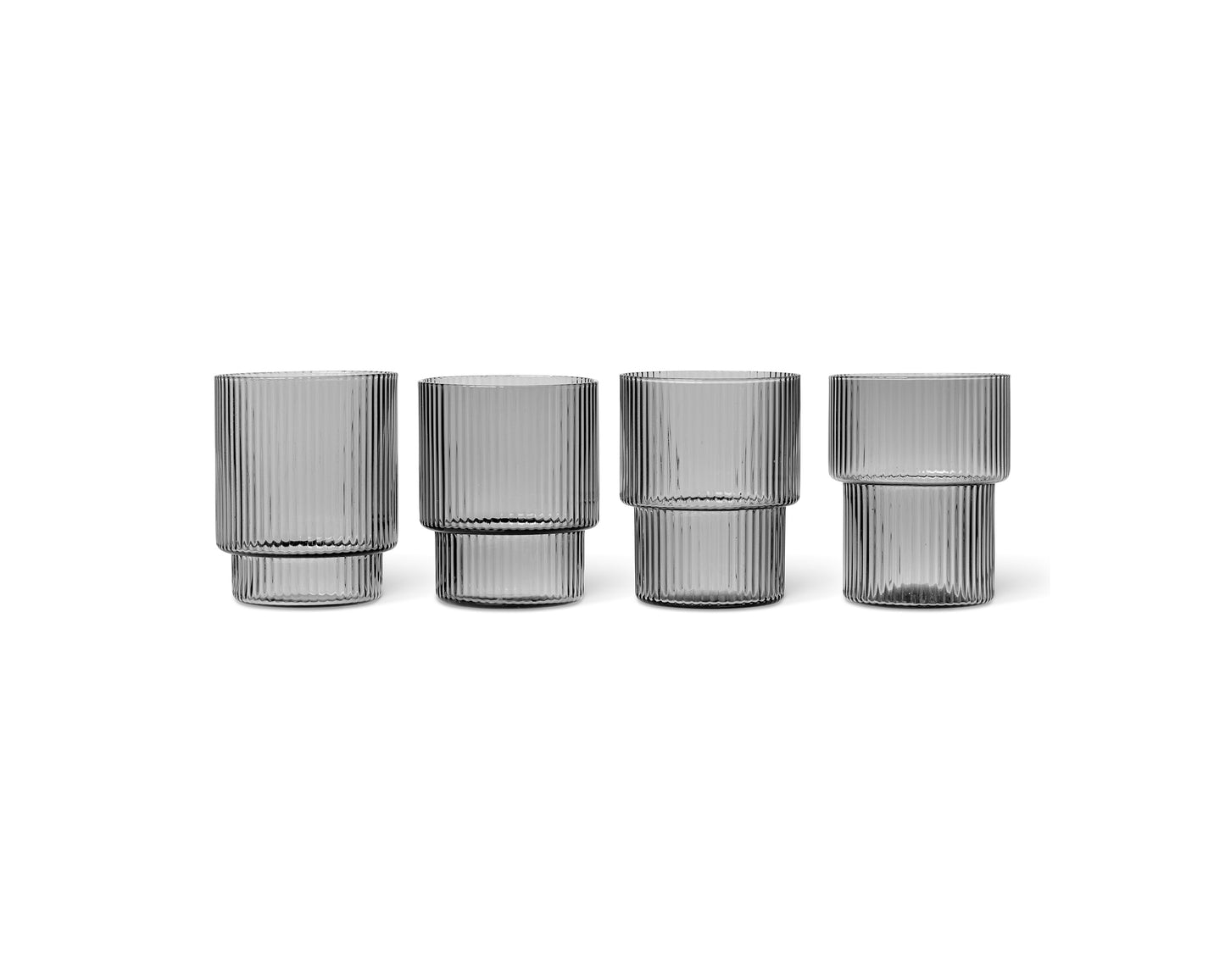 Ripple Glasses (Set of 4) by Ferm LIVING