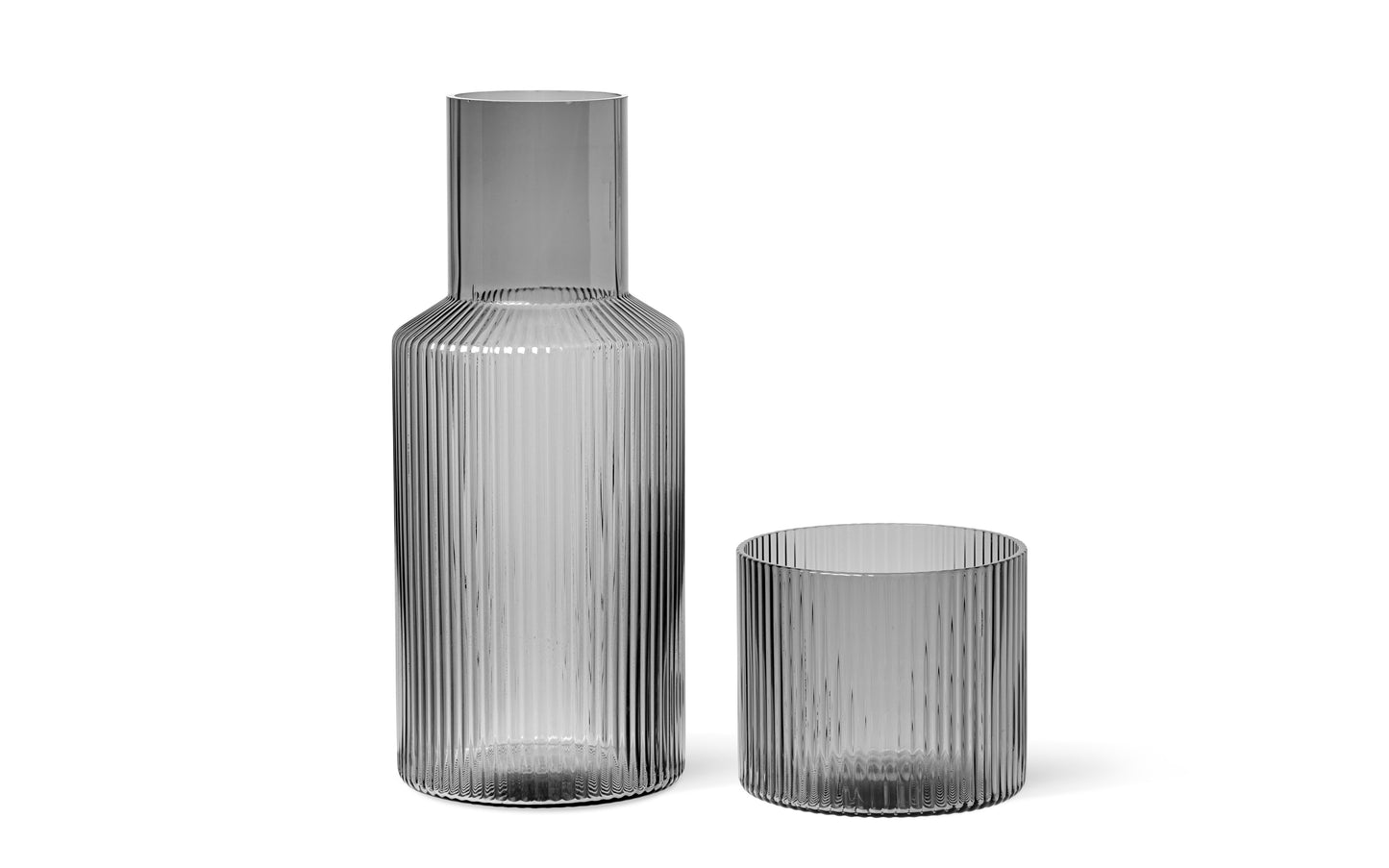 Ripple Carafe with Lid, Small by ferm LIVING (Set of 2)