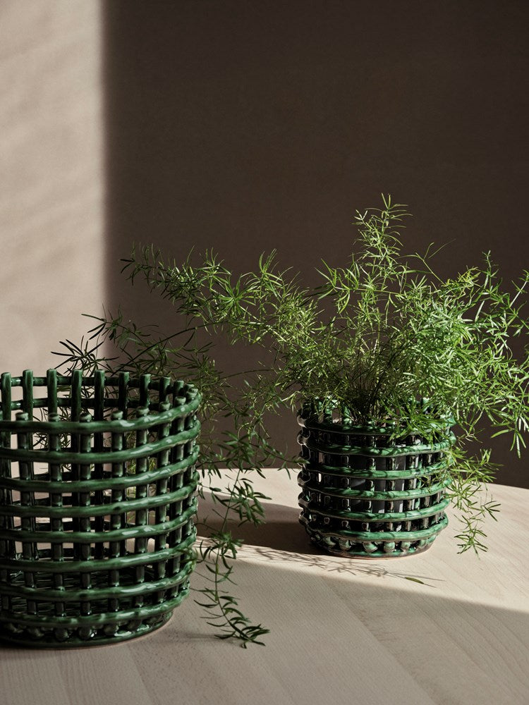 Ceramic Basket - Small by ferm LIVING