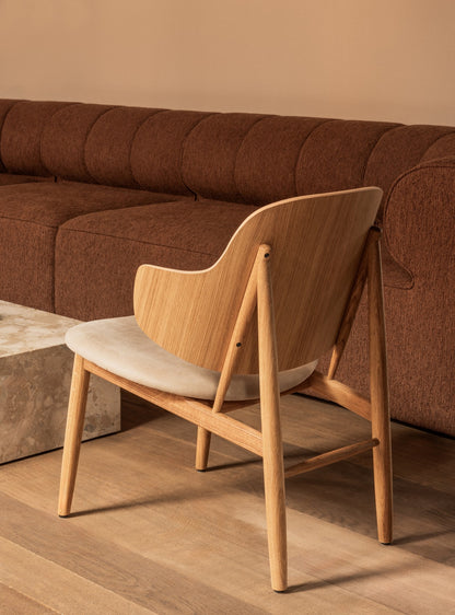 Penguin Wooden Lounge Chair (Upholstered) by Audo Copenhagen