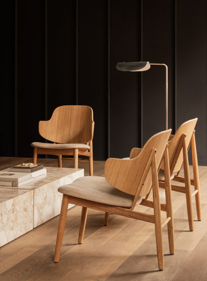 Penguin Wooden Lounge Chair (Upholstered) by Audo Copenhagen