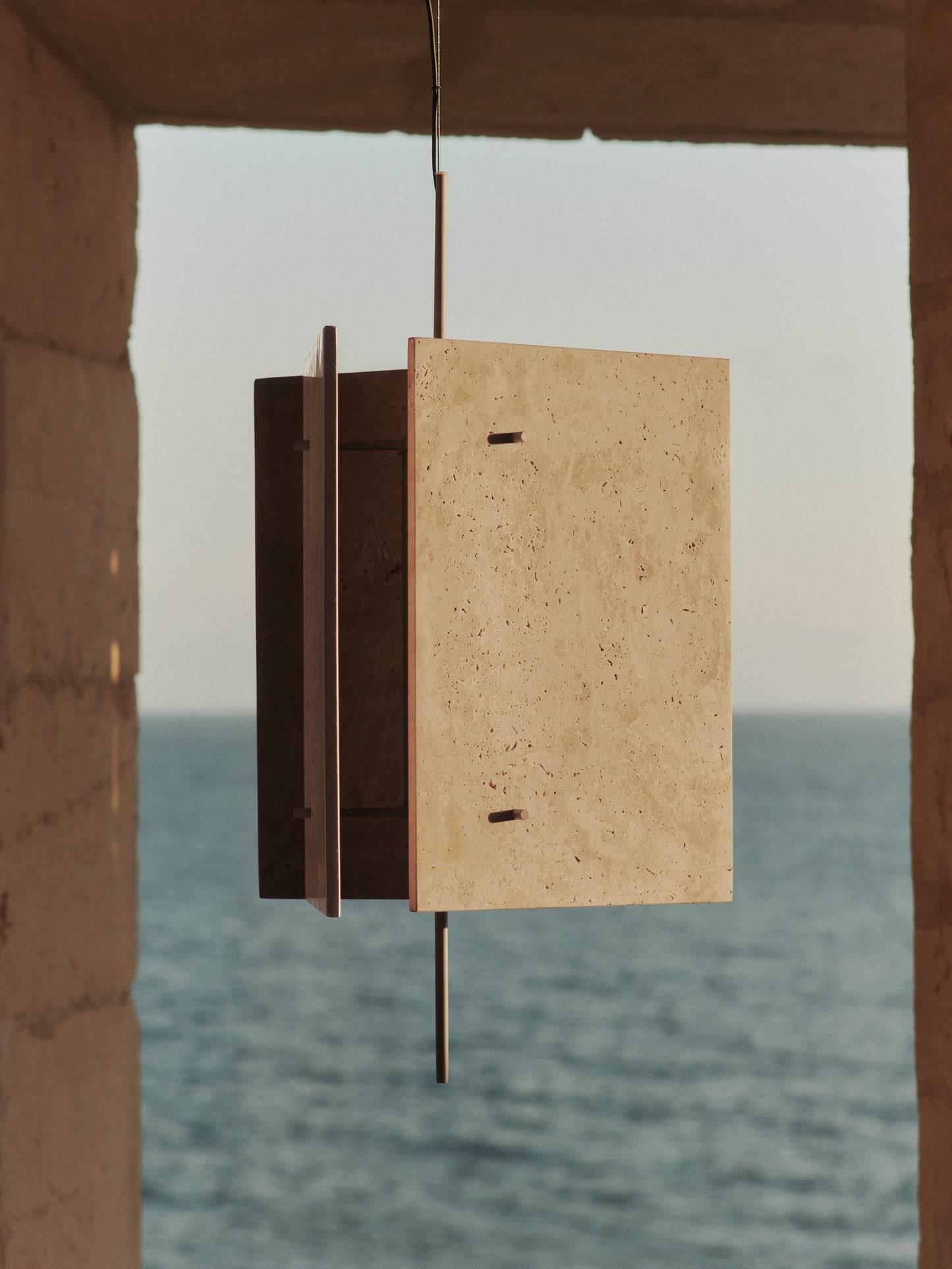Oeste Pendant Lamp Travertine by ferm LIVING
