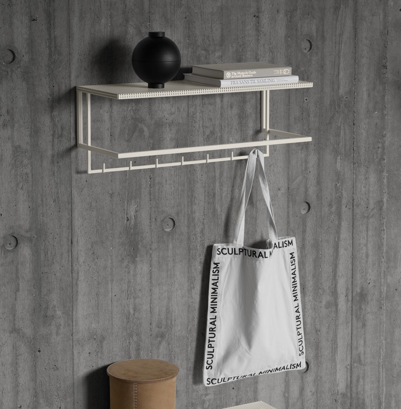 Grid Coat Hanger by Kristina Dam