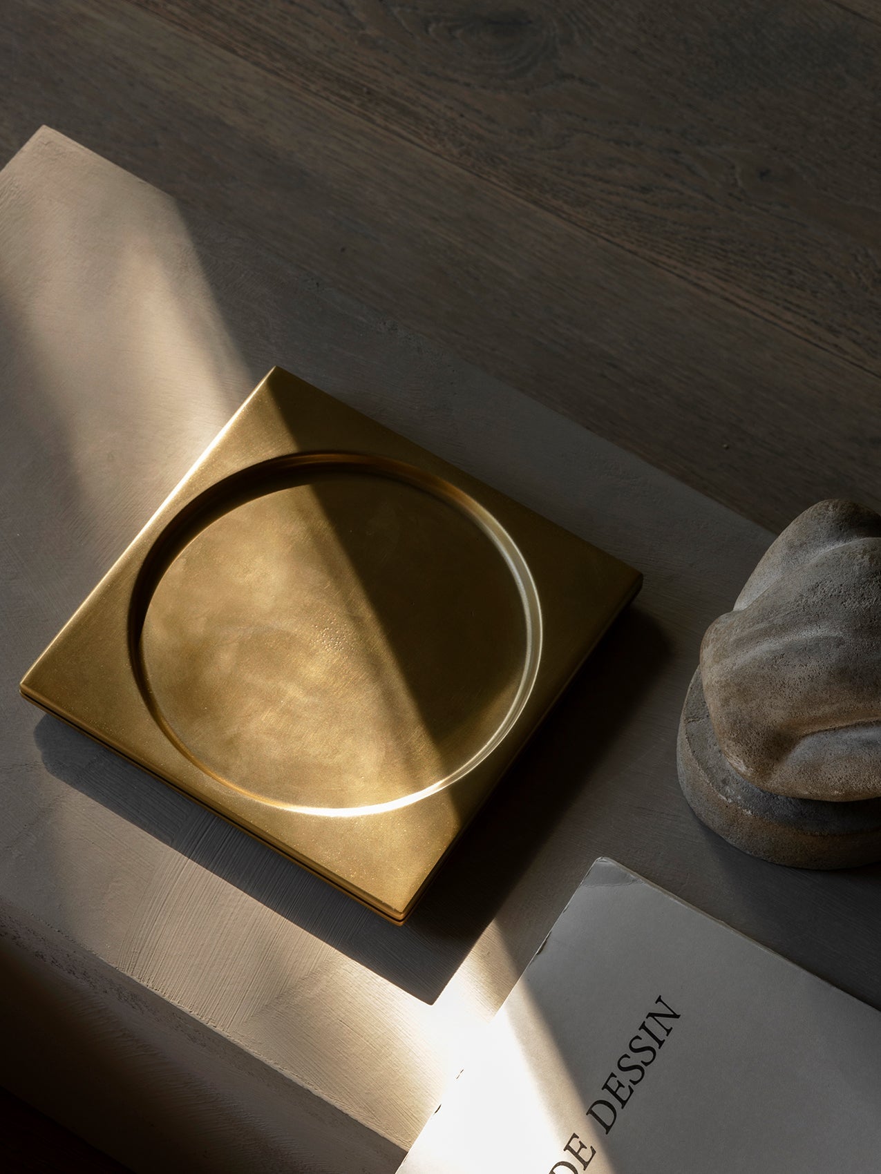 Divot Tray Brass by ferm LIVING