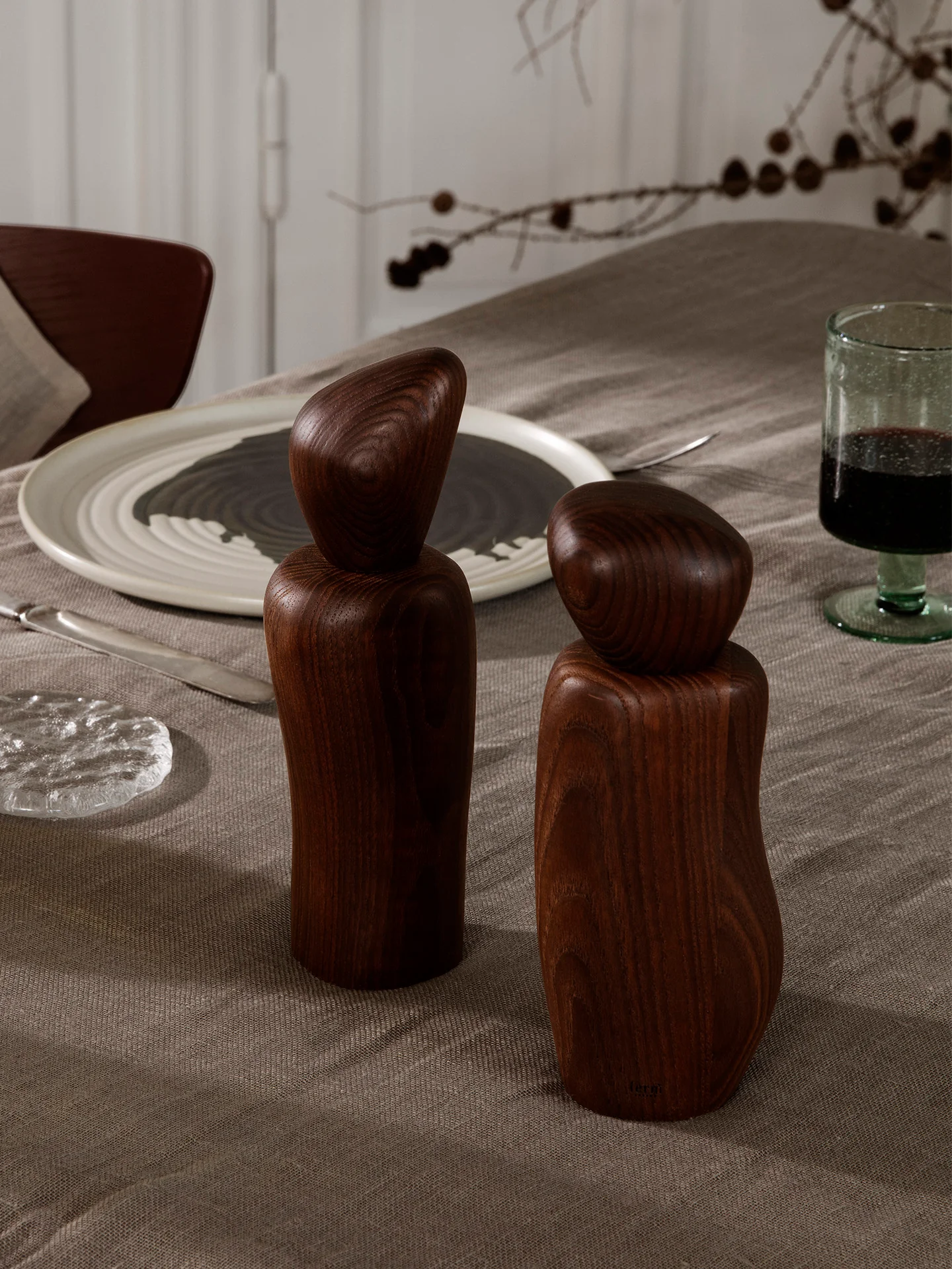 Pair of  Grinders (Cairn and Pebble) by ferm LIVING