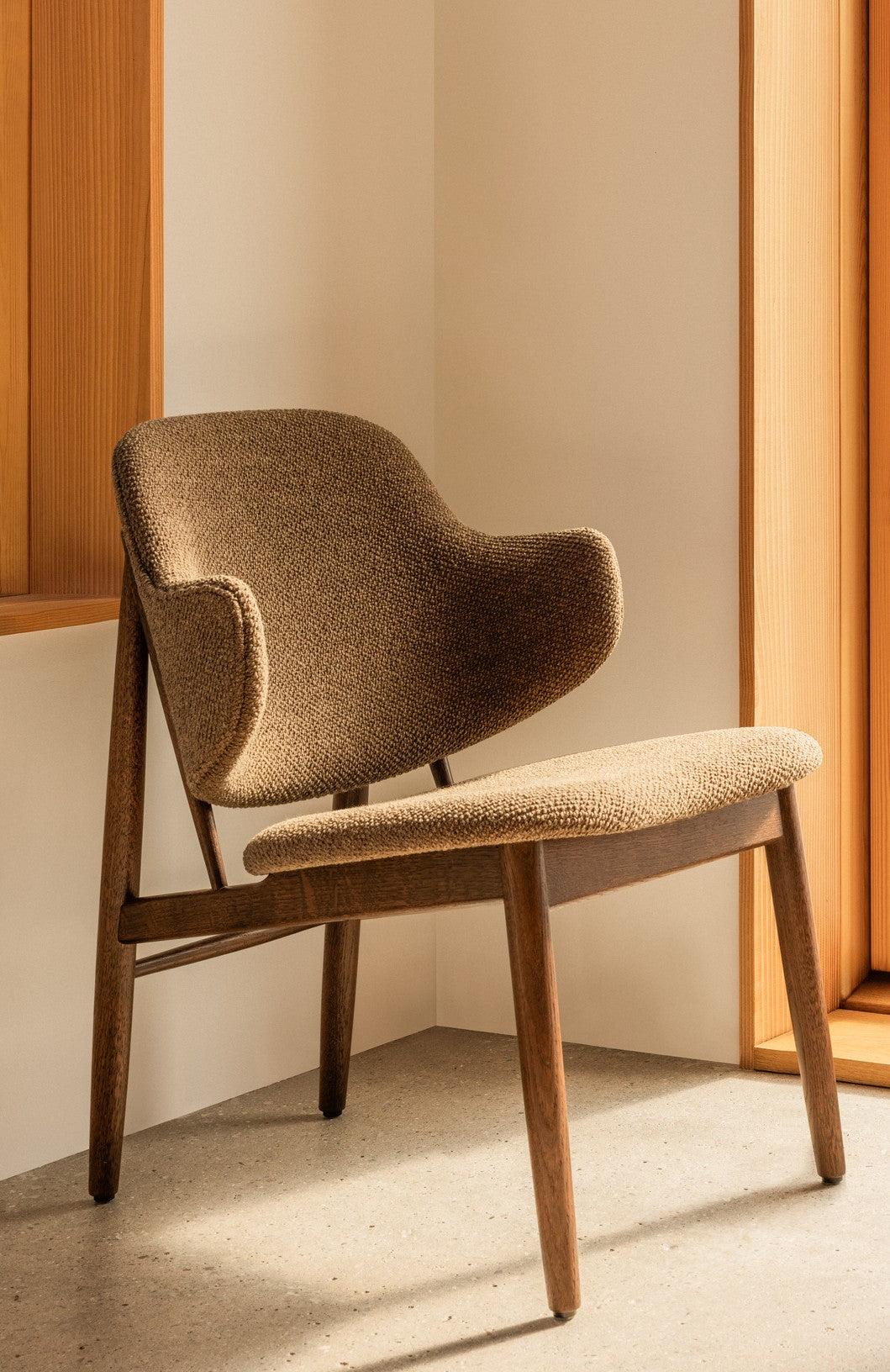 Penguin Wooden Lounge Chair (Upholstered) by Audo Copenhagen