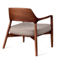 Walnut Lamont Chair Danish Armchair with Materialized Pumice Vinyl Seatpad