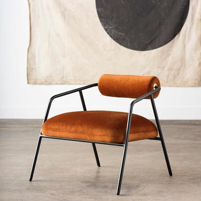 Cyrus Chair - Rust Velvet
