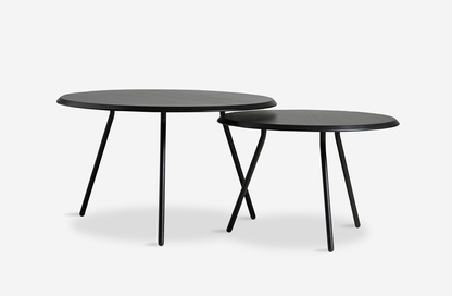Soround Coffee Table - Black Painted Ash by Woud