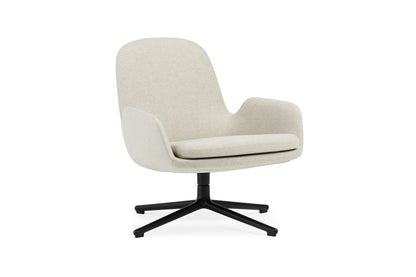 Era Lounge Chair Low, Black Swivel by Normann Copenhagen