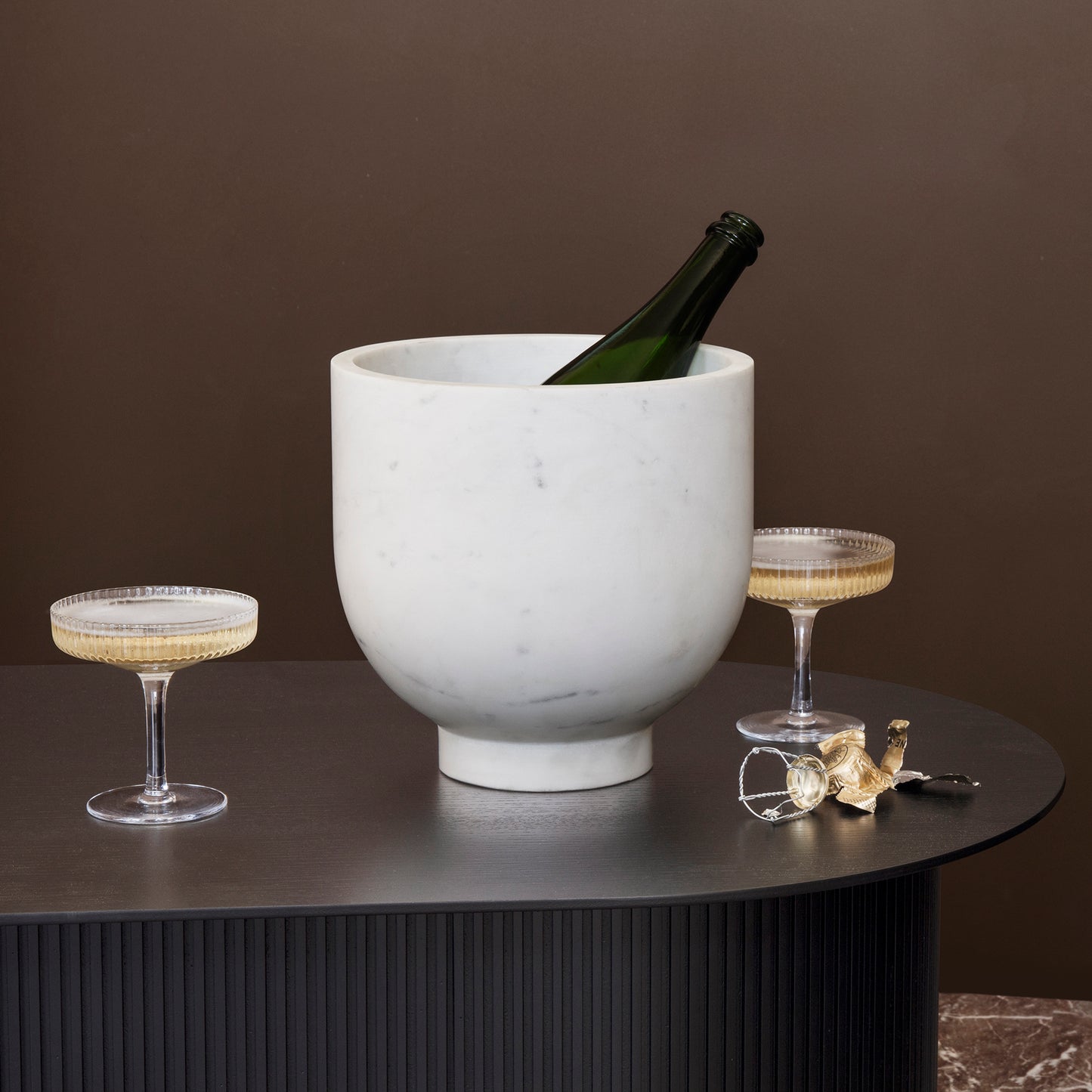 Ripple Champagne Saucers (Set of 2) by ferm LIVING