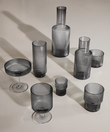 Ripple Carafe with Lid, Small by ferm LIVING (Set of 2)