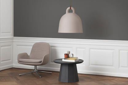 Era Lounge Chair Low, Black Swivel by Normann Copenhagen