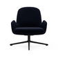Era Lounge Chair Low, Black Swivel by Normann Copenhagen