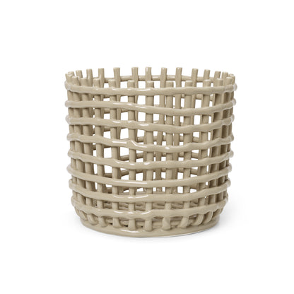 Ceramic Basket, Large by ferm LIVING