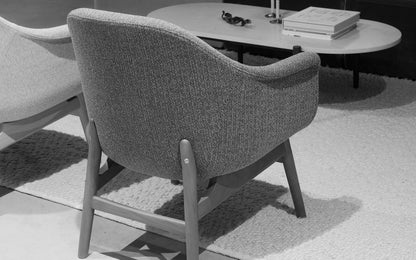 Harbour Lounge Chair, Wooden Base by Menu / Audo Copenhagen