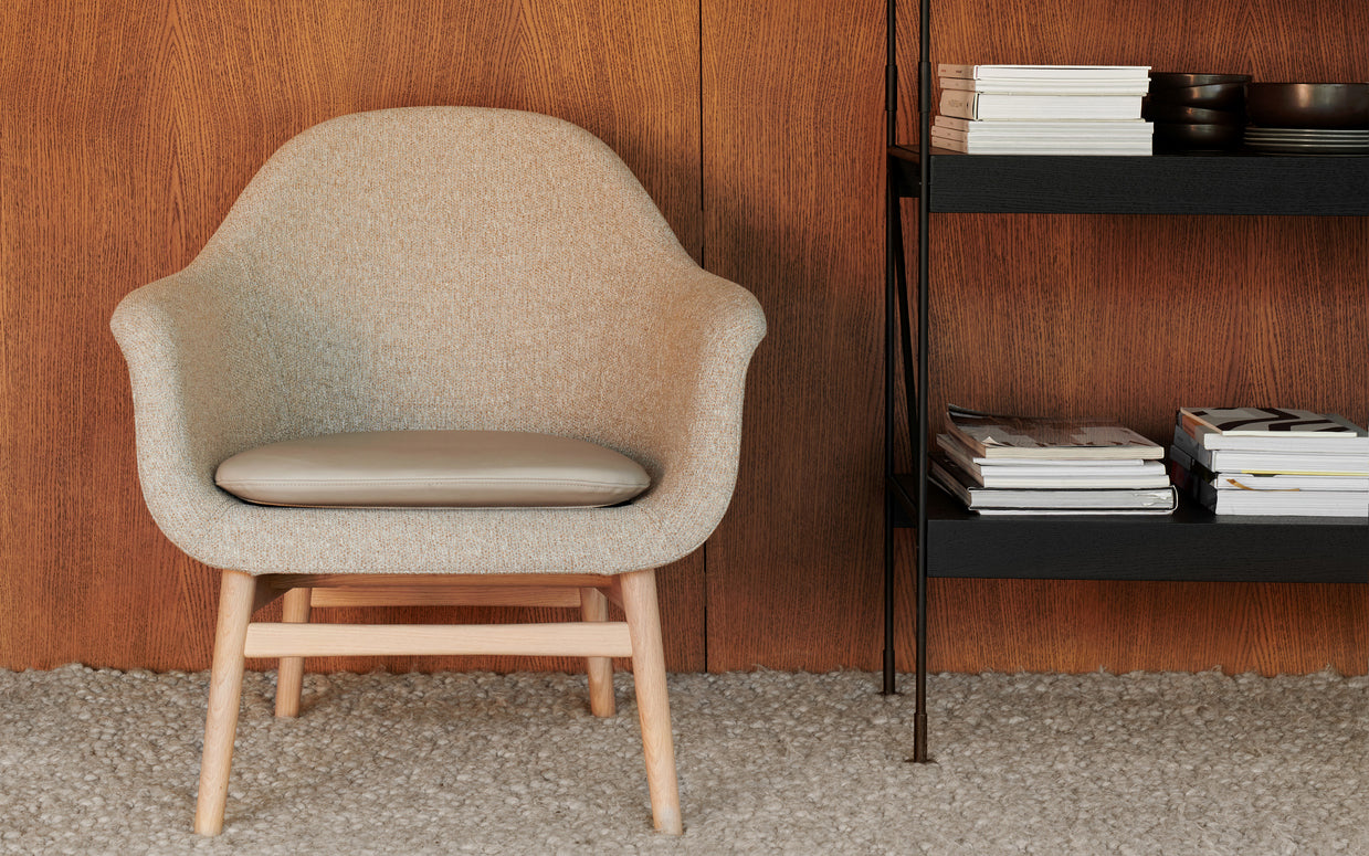Harbour Lounge Chair, Wooden Base by Menu / Audo Copenhagen