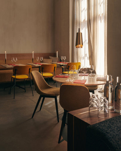 Harbour Side Chair, Wooden Base - Fully Upholstered by Menu / Audo Copenhagen