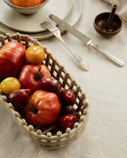 Ceramic Basket - Oval by ferm LIVING